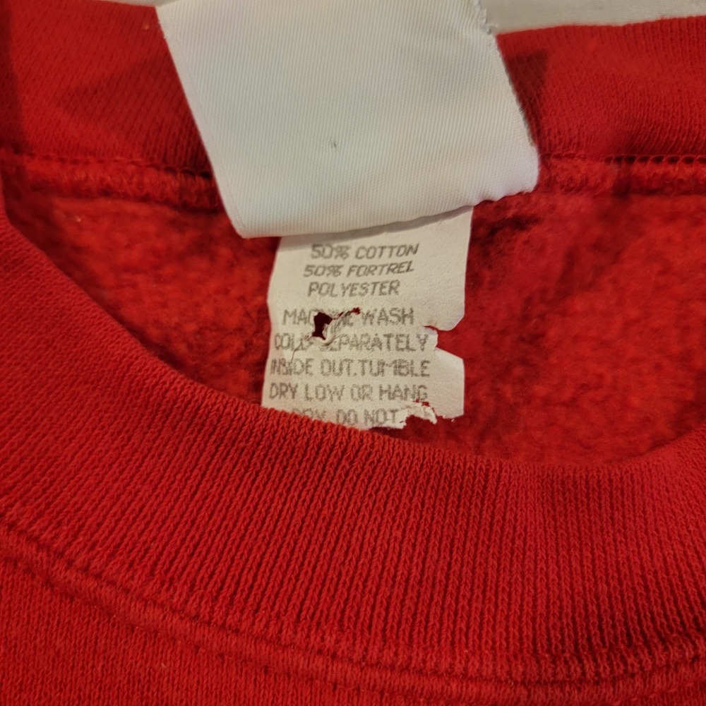 Ohio State Crewneck Sweatshirt Adult Large Red Vintage PM Sports‎ Buckeyes OSU - Picture 6 of 9